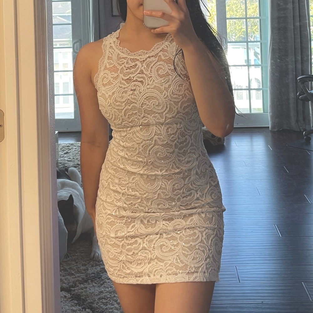 Macy’s Lace Sequin Bodycon Dress